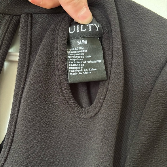 🎉4/30$🎉 Guilty NWT Black Cutout Midi Dress - Size M - Picture 4 of 6